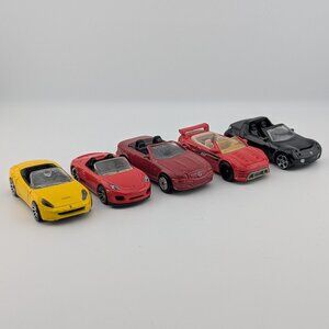 Hot Wheels & Maisto Convertible Roadsters Bundle – 5x Diecast Cars 1:64